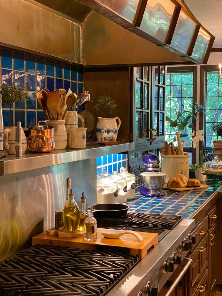 Beautiful kitchen with copper hood