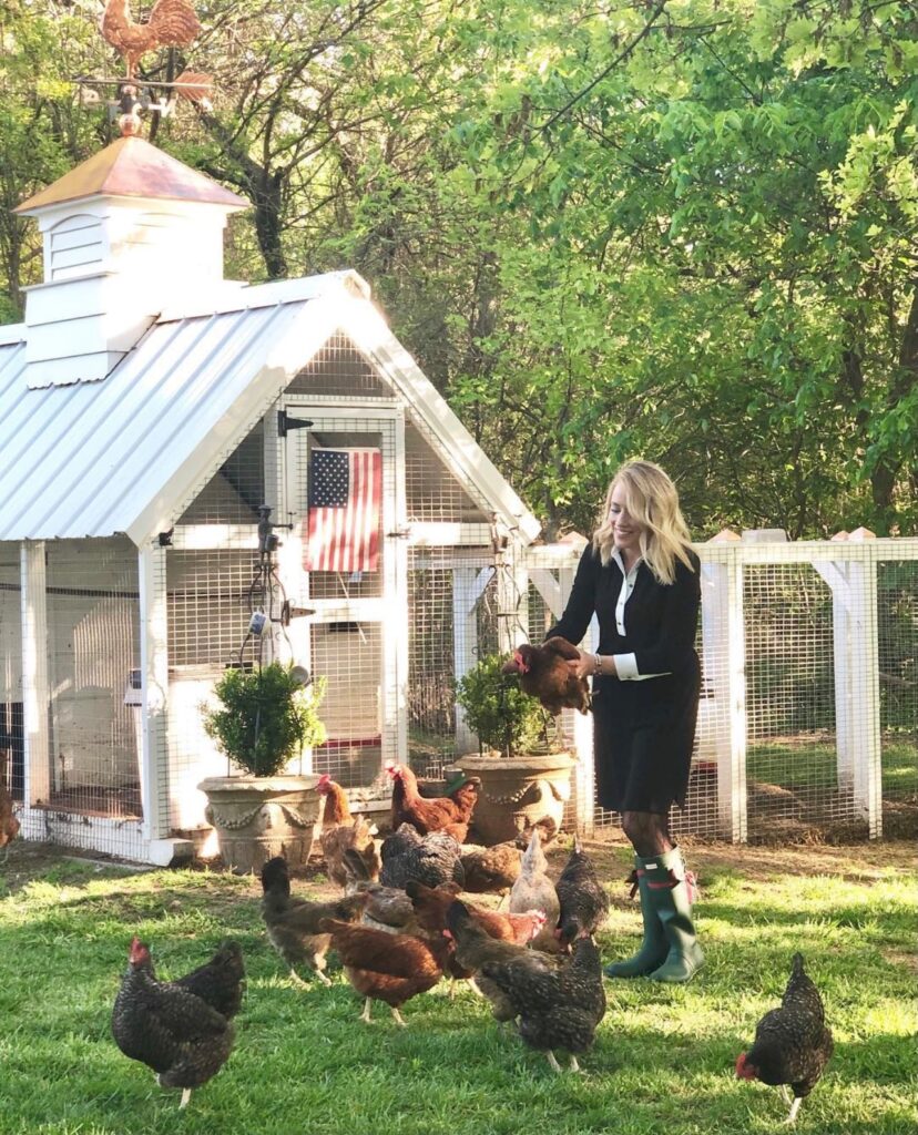 Emily at Elevengables and her flock