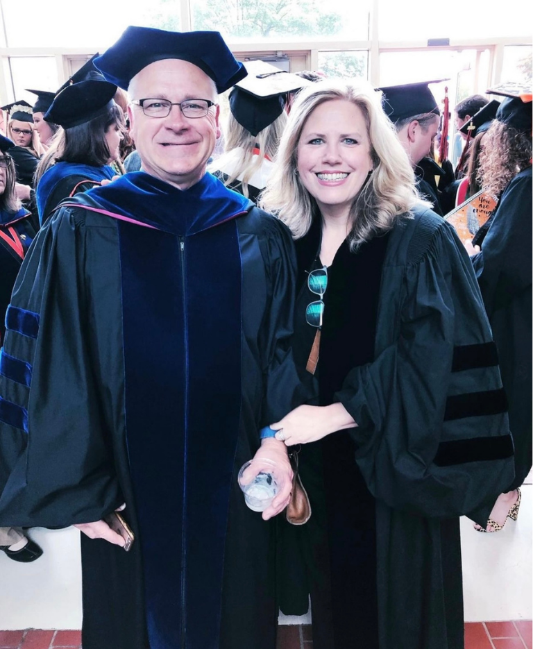 Bill and Me (Dr. Weeks and Dr. Weeks) at our last OSU graduation