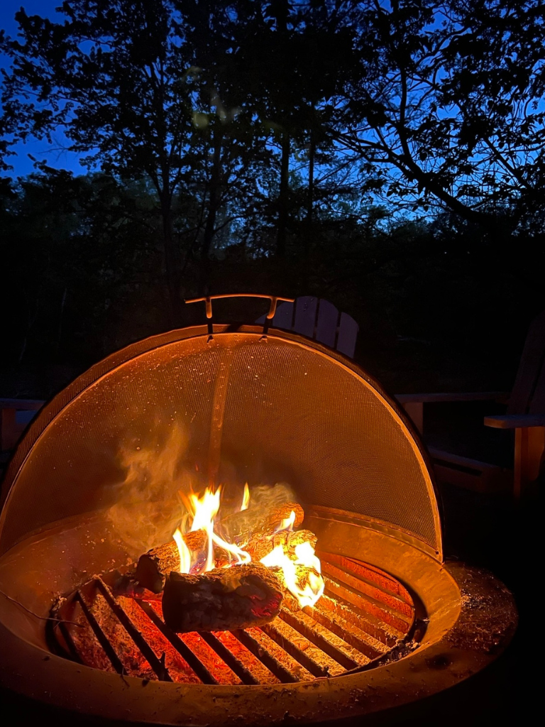 If you're a retiree looking to create all the cozy fall feels, head outside and enjoy some firepit time.