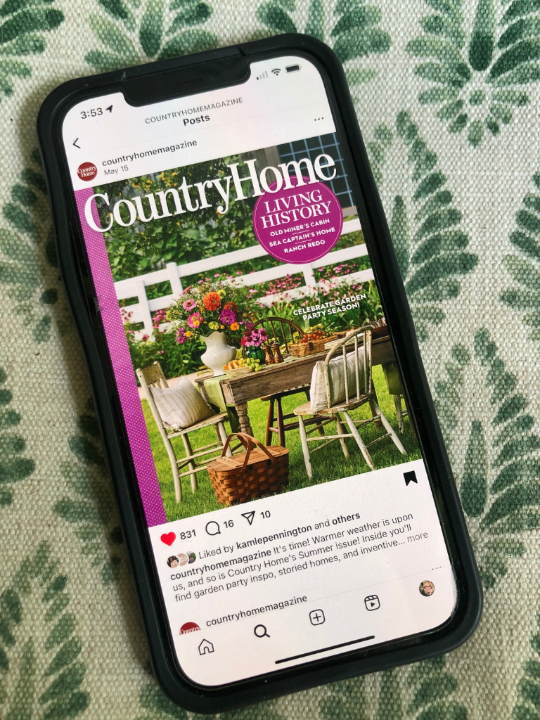 Surprise! We're on the cover of Country Home magazine, Summer 2025 issue.